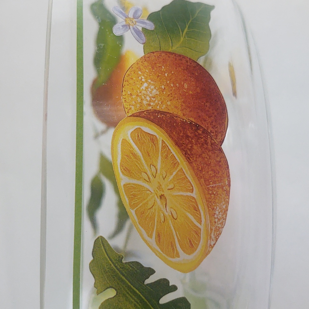 Lynn Chase 11" Hand-Painted Butterfly Fruit Clear Serving Bowl | Vintage - Picture 11 of 14